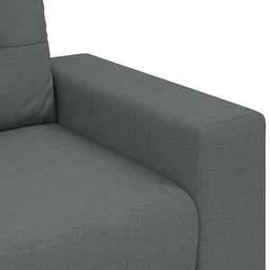 vidaXL Canapé à 2 places gris foncé 160x77x82 cm Tissu