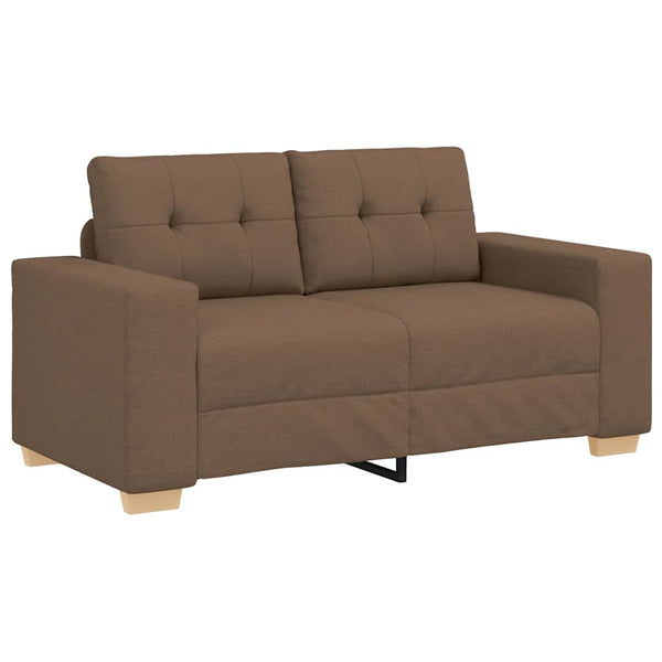 vidaXL Canapé deux places marron 160x77x82 cm Tissu