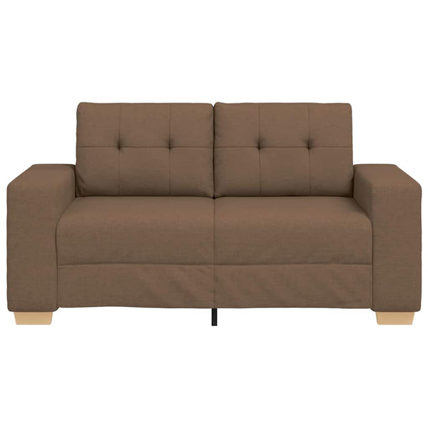 vidaXL Canapé deux places marron 160x77x82 cm Tissu