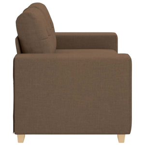 vidaXL Canapé deux places marron 160x77x82 cm Tissu