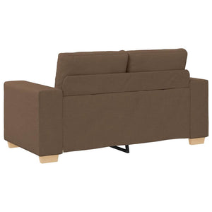 vidaXL Canapé deux places marron 160x77x82 cm Tissu