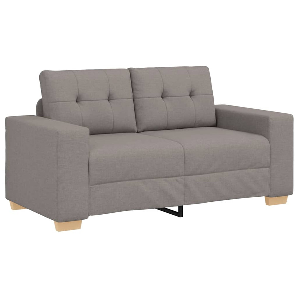 vidaXL Loveseat Sofa Taupe 160x77x82 cm Fabric