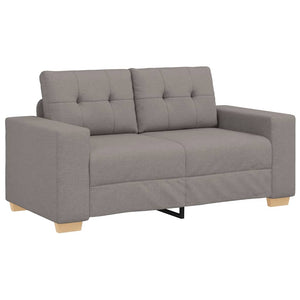 vidaXL Loveseat Sofa Taupe 160x77x82 cm Fabric