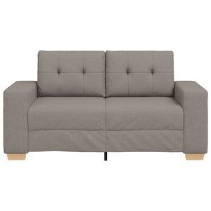 vidaXL Loveseat Sofa Taupe 160x77x82 cm Fabric