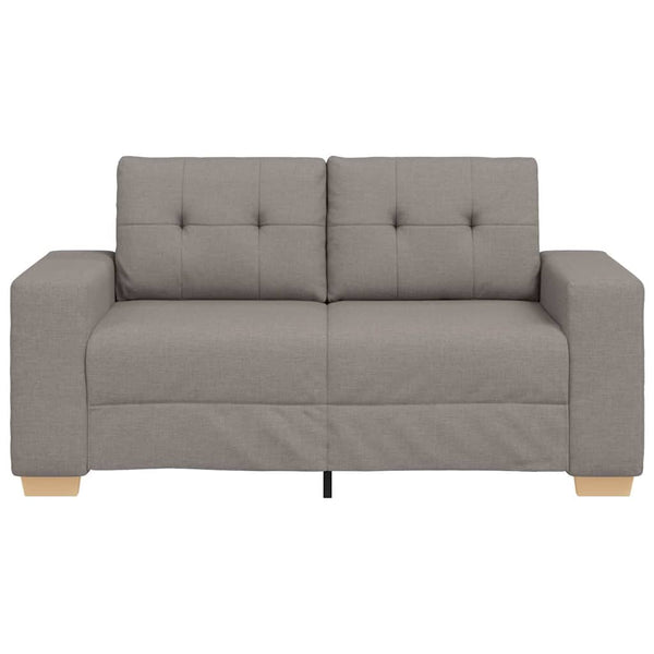 vidaXL Loveseat Sofa Taupe 160x77x82 cm Fabric
