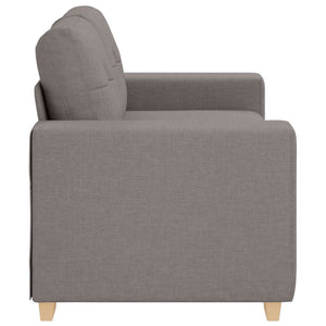 vidaXL Loveseat Sofa Taupe 160x77x82 cm Fabric