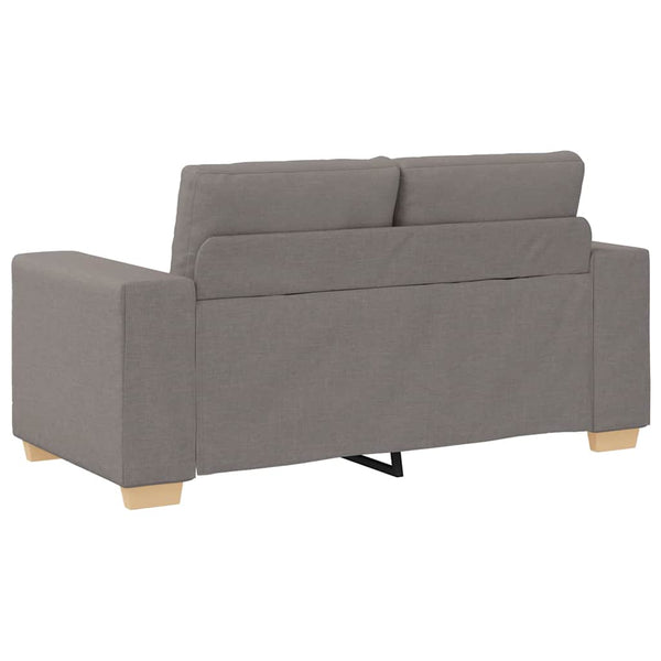 vidaXL Loveseat Sofa Taupe 160x77x82 cm Fabric