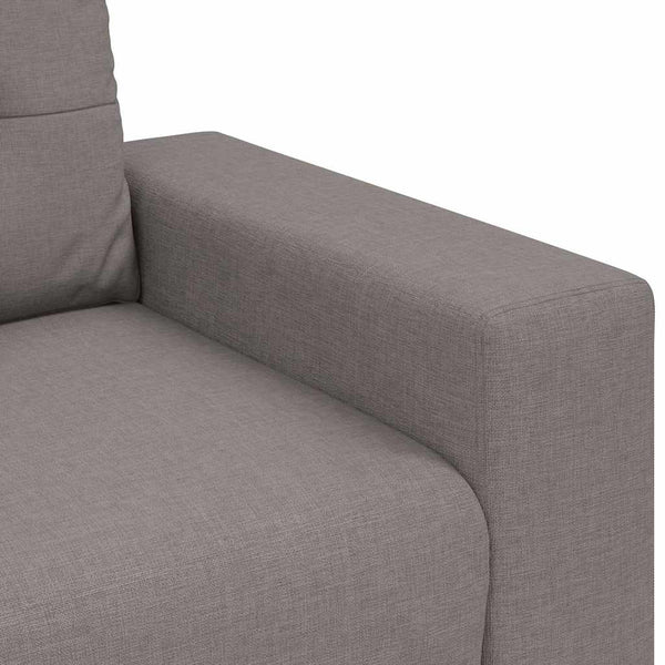vidaXL Loveseat Sofa Taupe 160x77x82 cm Fabric