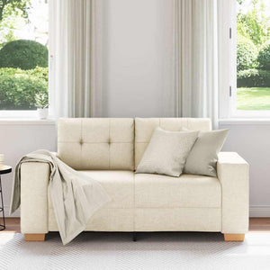 vidaXL Loveseat Sofa Linen 160x77x82 cm