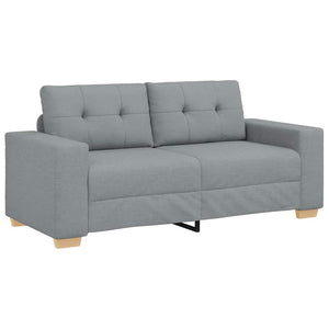 Canapé à 2 places vidaXL gris clair 180x77x82 cm Tissu