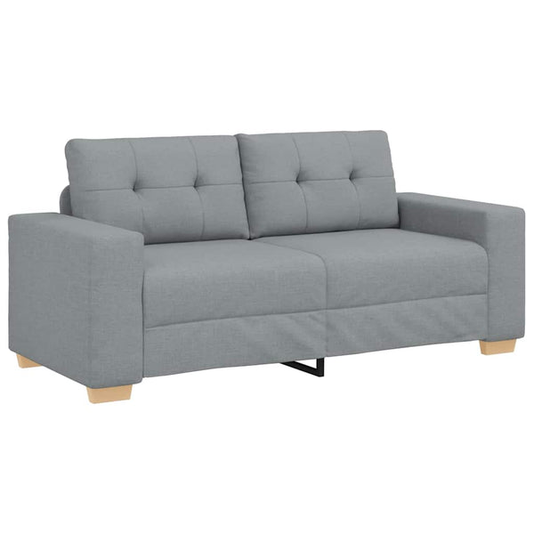 Canapé à 2 places vidaXL gris clair 180x77x82 cm Tissu