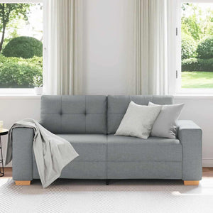 Canapé à 2 places vidaXL gris clair 180x77x82 cm Tissu
