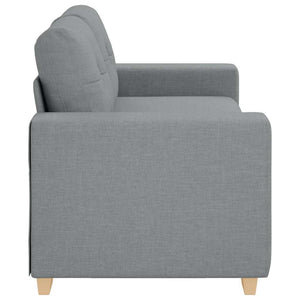 Canapé à 2 places vidaXL gris clair 180x77x82 cm Tissu