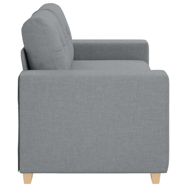 Canapé à 2 places vidaXL gris clair 180x77x82 cm Tissu