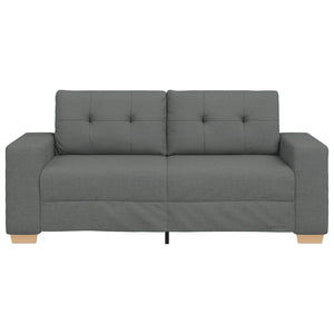 vidaXL Two-Seater Sofa Dark Grey 180x77x82 cm Fabric