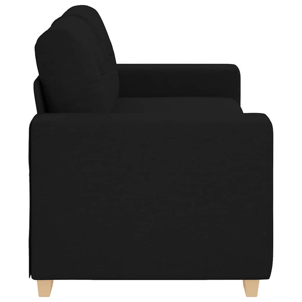 vidaXL Canapé à 2 places Noir 180x77x82 cm Tissu