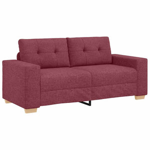 Weinrotes Loveseat Sofa Stoff 180 cm