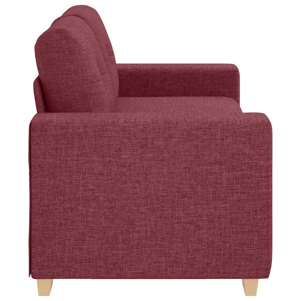 Weinrotes Loveseat Sofa Stoff 180 cm