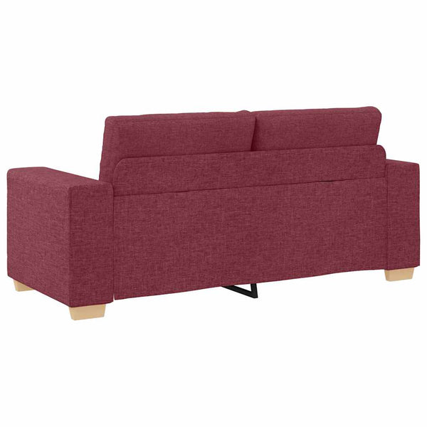 Weinrotes Loveseat Sofa Stoff 180 cm