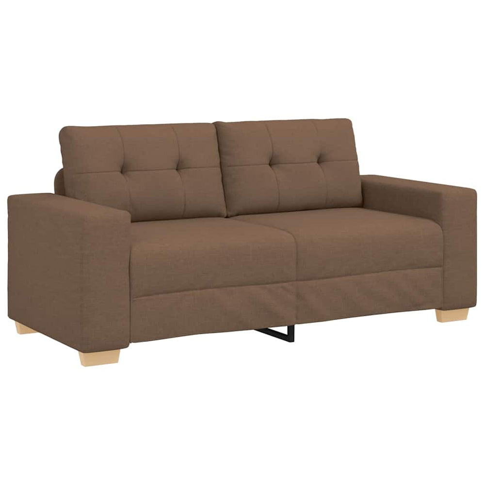 vidaXL Loveseat Sofa Brown 180x77x82 cm Fabric