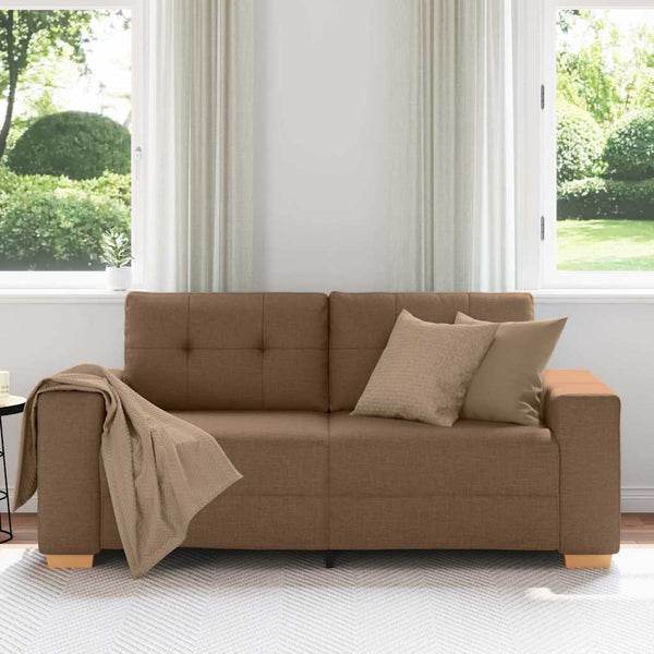 vidaXL Canapé Causeuse Marron 180x77x82 cm Tissu