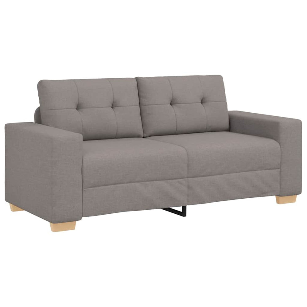 vidaXL Loveseat Sofa Taupe 180x77x82 cm Fabric