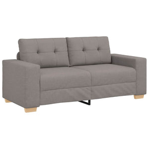 vidaXL Canapé deux places taupe 180x77x82 cm Tissu