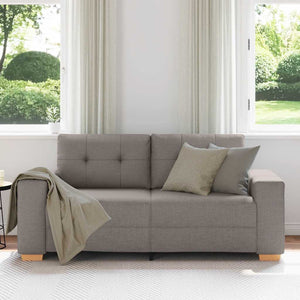 vidaXL Canapé deux places taupe 180x77x82 cm Tissu