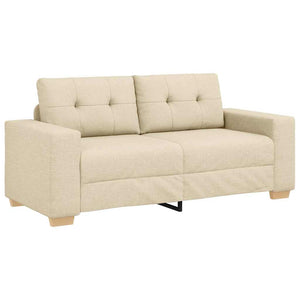 Crème Loveseat Sofa Stoff 180 cm