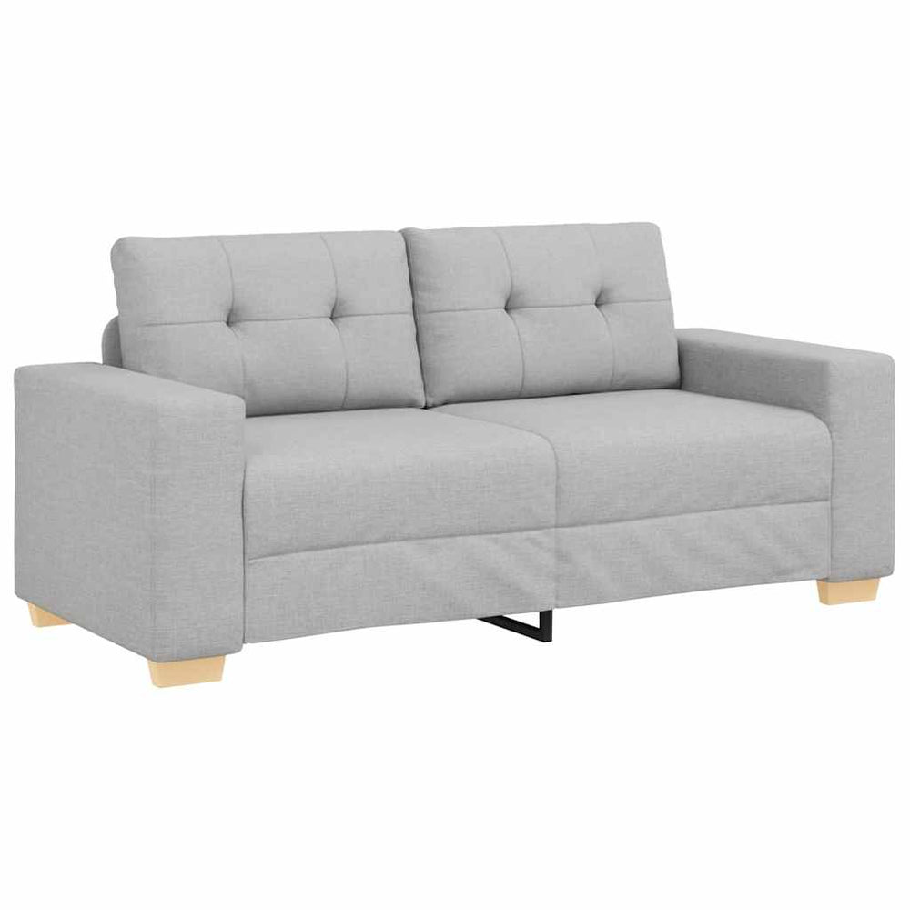 vidaXL Loveseat Cloud Gray 180x77x82 cm Fabric
