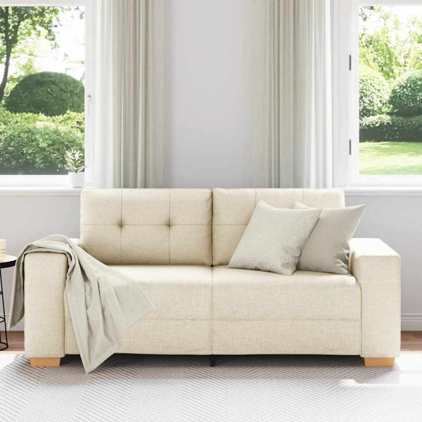 vidaXL Loveseat Sofa Linen 180x77x82 cm