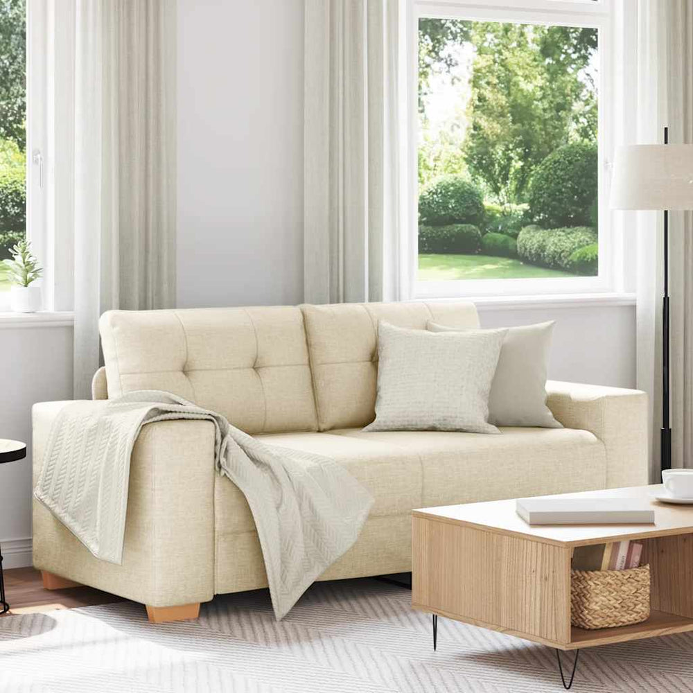 vidaXL Loveseat Sofa Linen 180x77x82 cm
