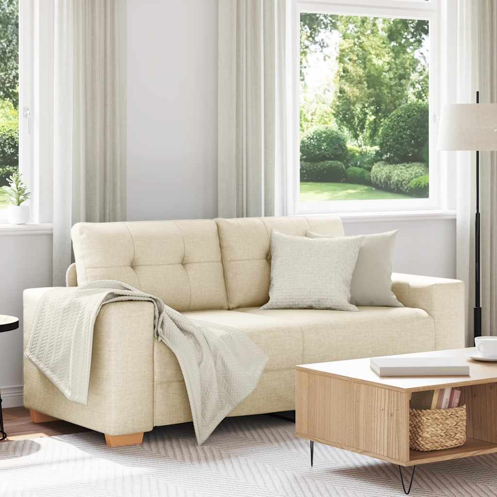 vidaXL Loveseat Sofa Linen 180x77x82 cm