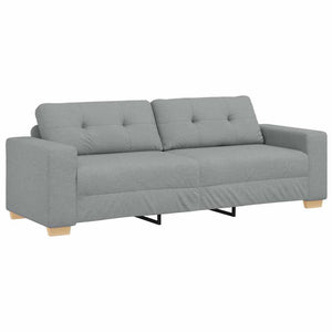 vidaXL Canapé à 3 places Gris clair 220x78x80 cm Tissu