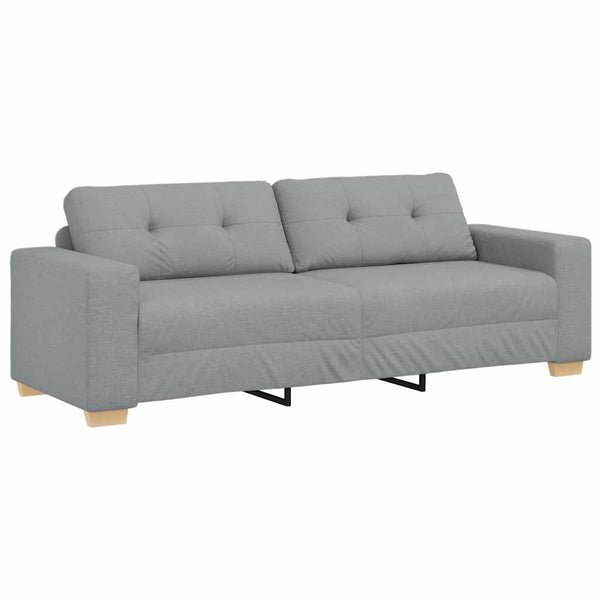 vidaXL Canapé à 3 places Gris clair 220x78x80 cm Tissu