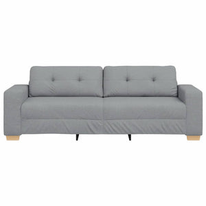 vidaXL Canapé à 3 places Gris clair 220x78x80 cm Tissu