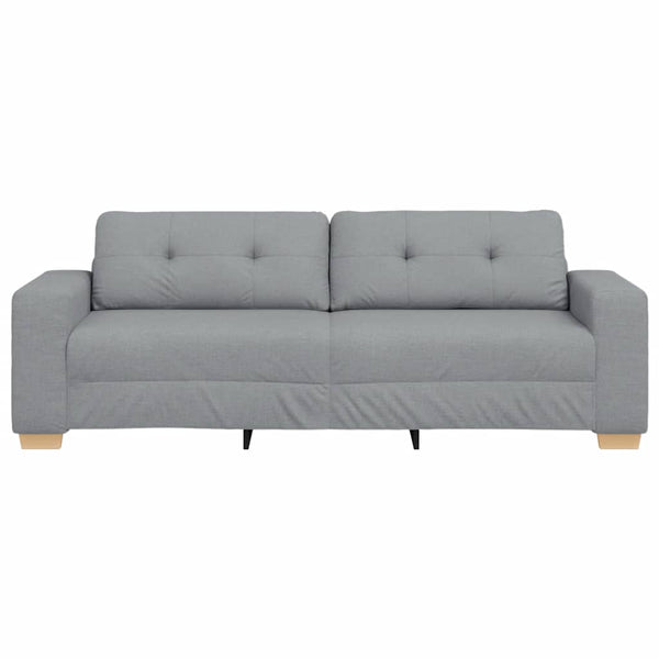 vidaXL Canapé à 3 places Gris clair 220x78x80 cm Tissu