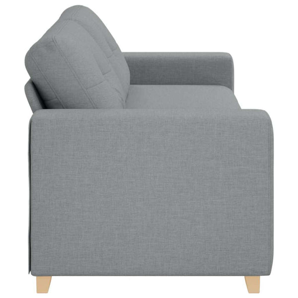 vidaXL Canapé à 3 places Gris clair 220x78x80 cm Tissu