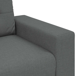 vidaXL Canapé 3 places gris foncé 220x78x80 cm Tissu