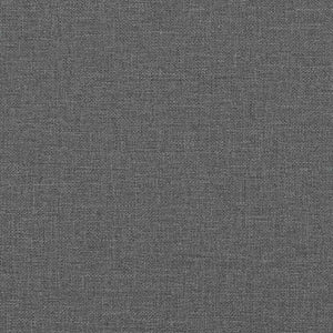 vidaXL Canapé 3 places gris foncé 220x78x80 cm Tissu