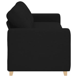 vidaXL Canapé à 3 places Noir 220x78x80 cm Tissu