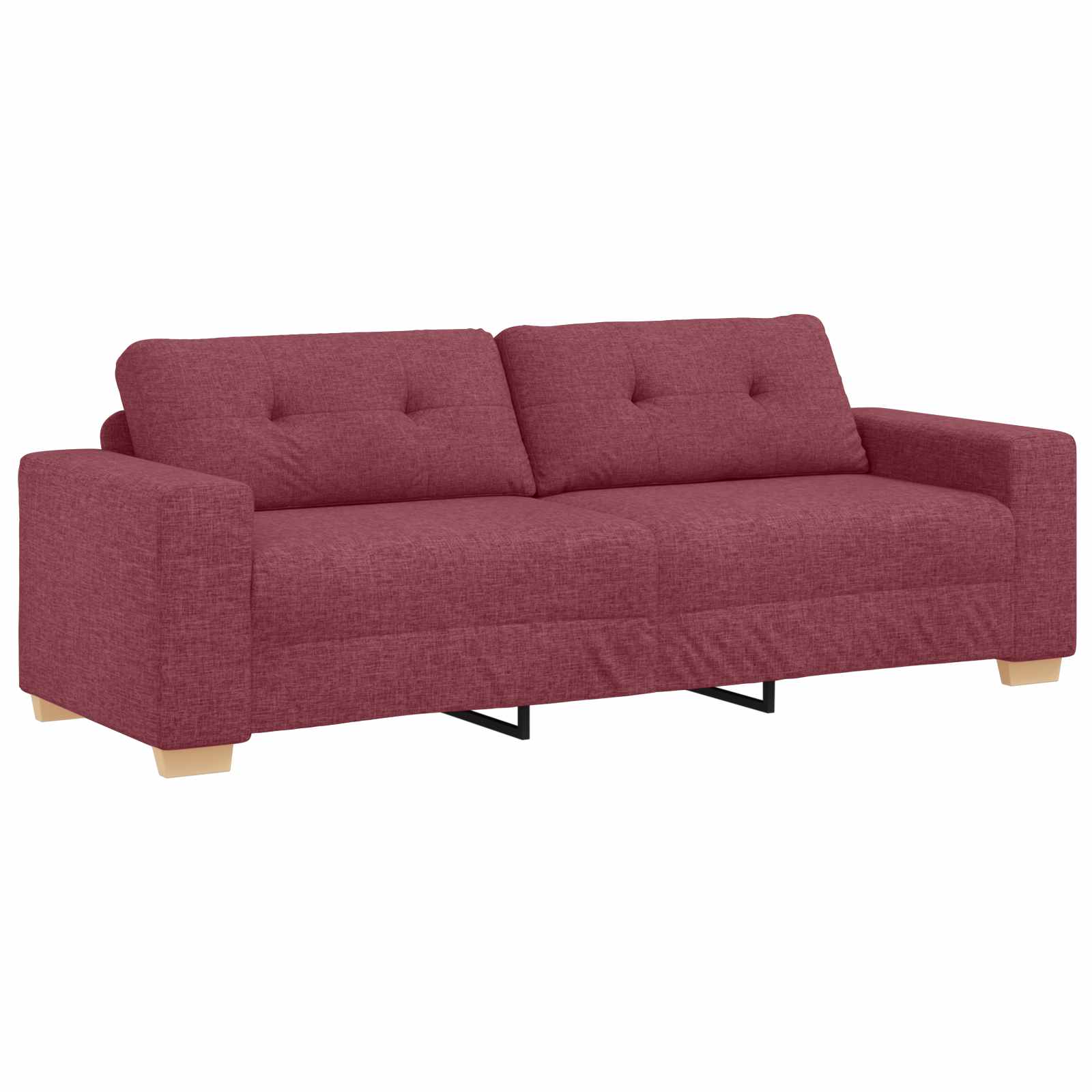 3-Sitzer Sofa Weinrot Stoff 180cm