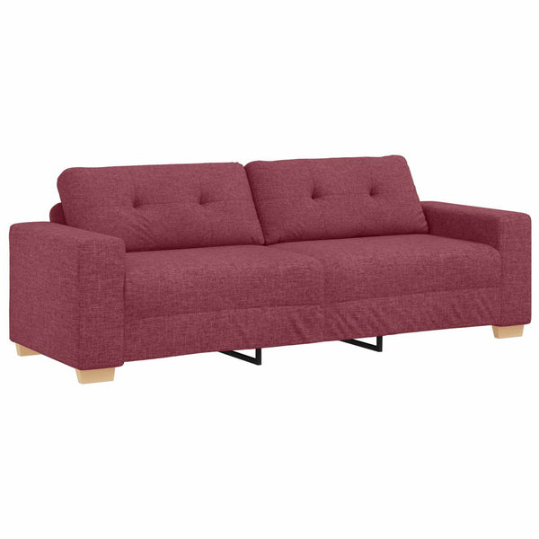 3-Sitzer Sofa Weinrot Stoff 180cm