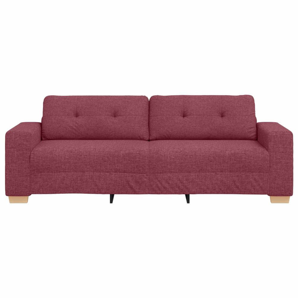 3-Sitzer Sofa Weinrot Stoff 180cm