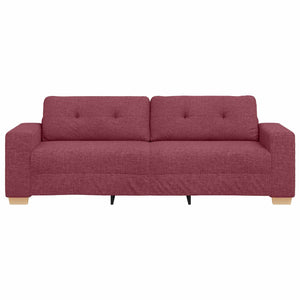 3-Sitzer Sofa Weinrot Stoff 180cm