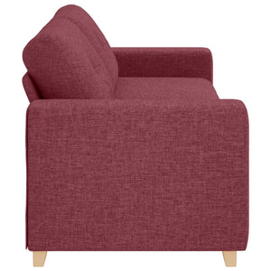 3-Sitzer Sofa Weinrot Stoff 180cm