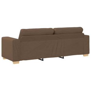 3-Sitzer Sofa Braun Stoff 180cm