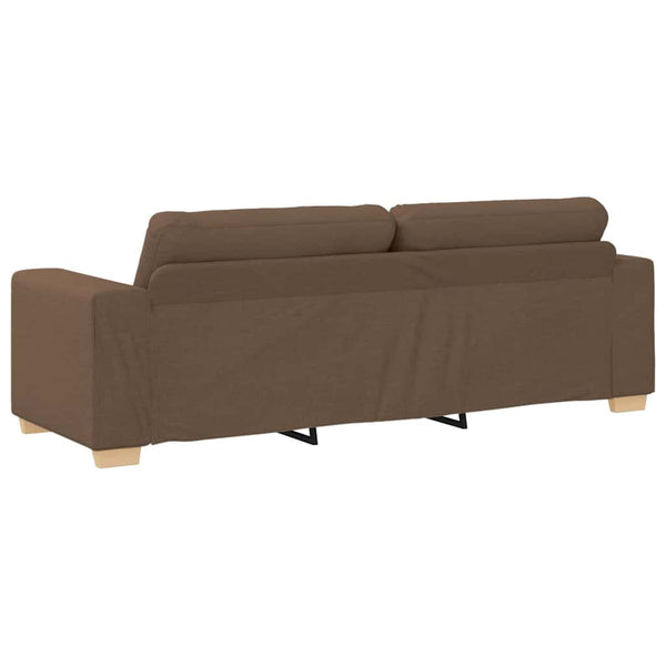 3-Sitzer Sofa Braun Stoff 180cm
