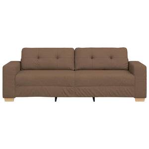 3-Sitzer Sofa Braun Stoff 180cm