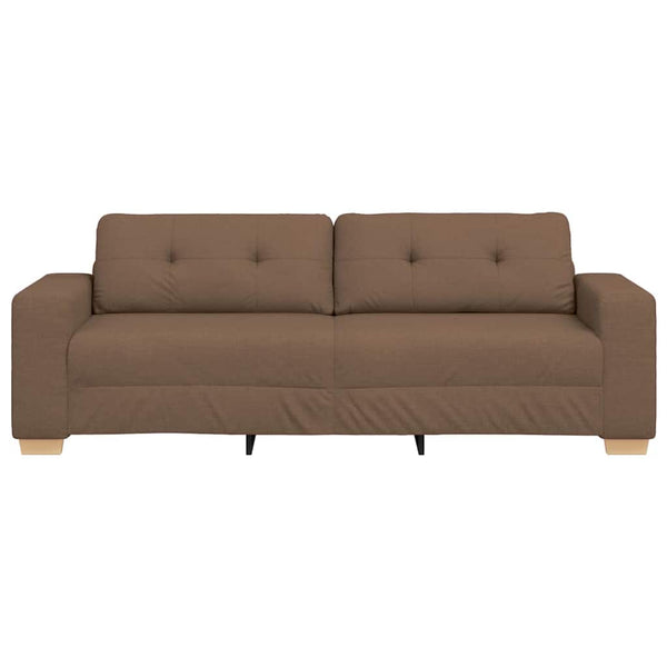 3-Sitzer Sofa Braun Stoff 180cm
